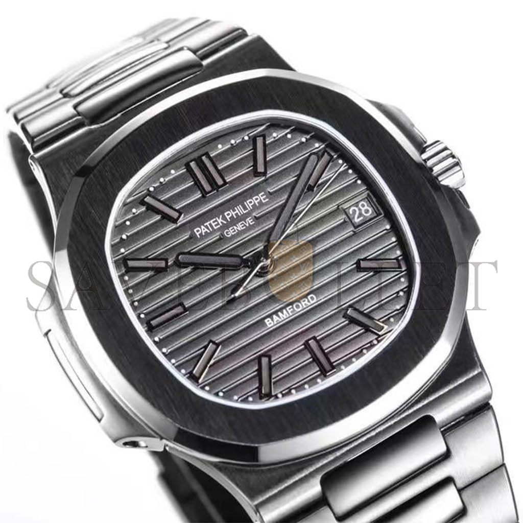 PATEK PHILIPPE NAUTILUS MATTE BLACK, DARK KNIGHT STYLE WATCH 5711